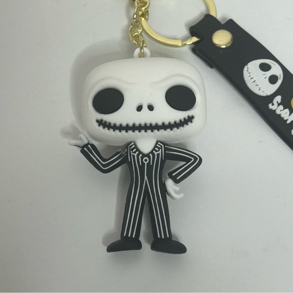 Disney’s Nightmare Before Christmas Jack Skellington 3D Rubber Keychain NWT - Picture 8 of 14
